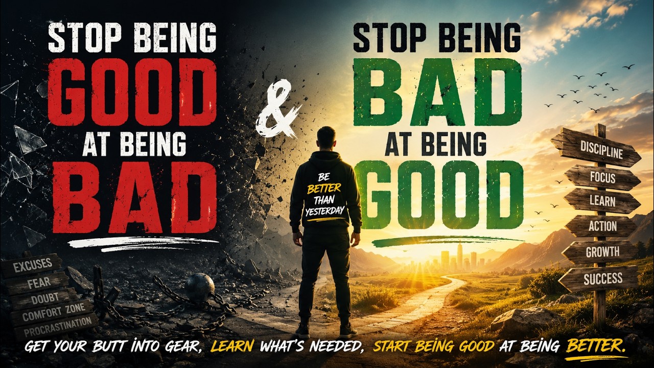 Stop Being Good At Being Bad | Motivational Anthem